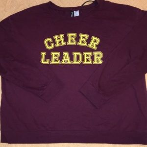 Cheer leader Crop top sweatshirt